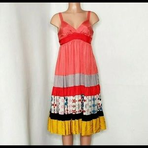 Johnny Was silk midi dress